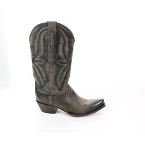 Lucchese Womens Marcella Anthracite Pewter Cowboy, Western Boots Size 8 Medium D